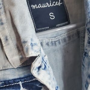 Cropped jean jacket